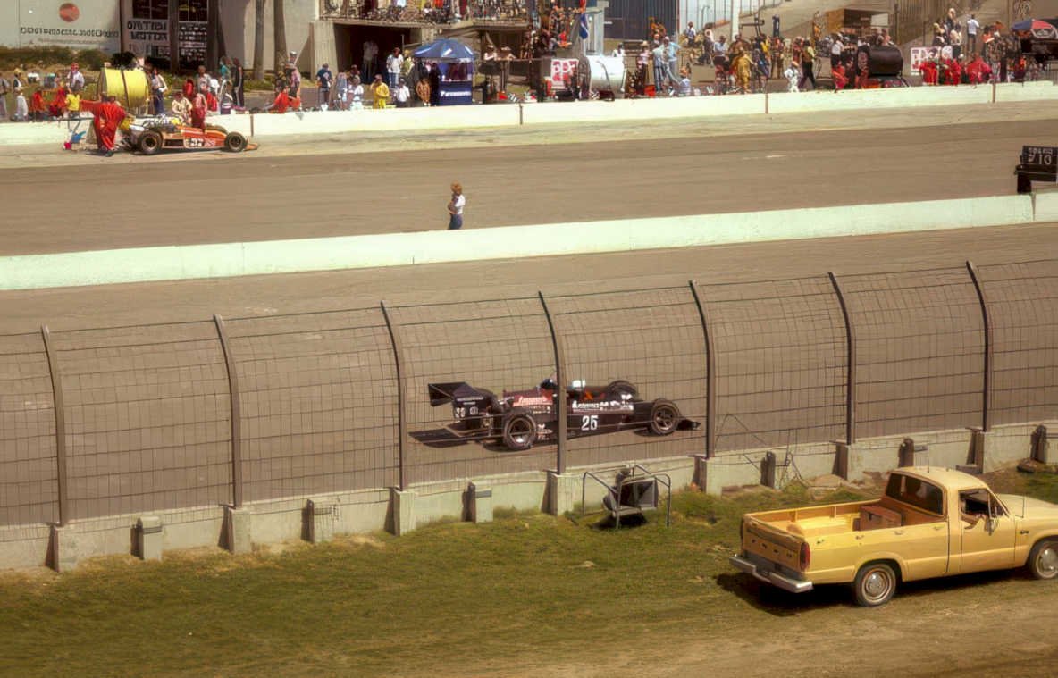 race car f1 Vintage A4 Photo Print