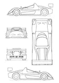 radical sr8 Blueprint 2023 A4 Photo Print