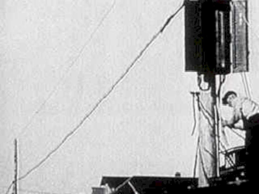 radio antenna ship1980s 1990s A4 Photo Print