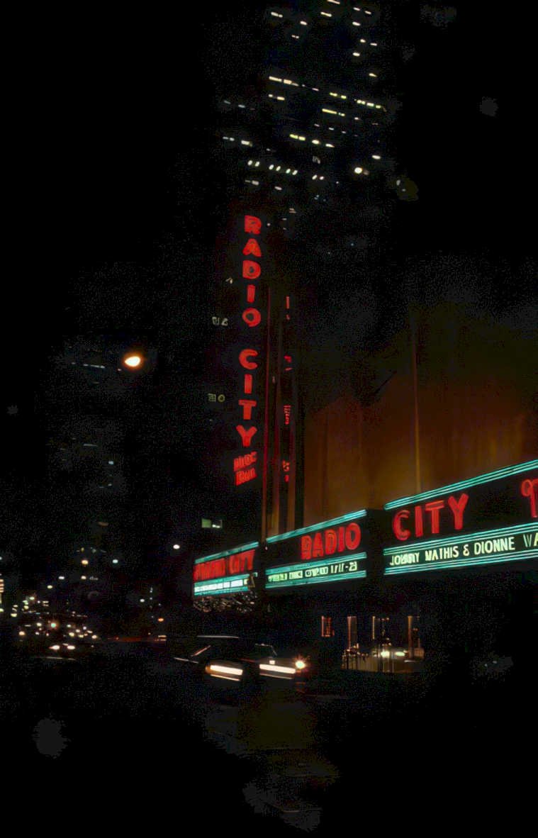 radio city music 2 Vintage A4 Photo Print