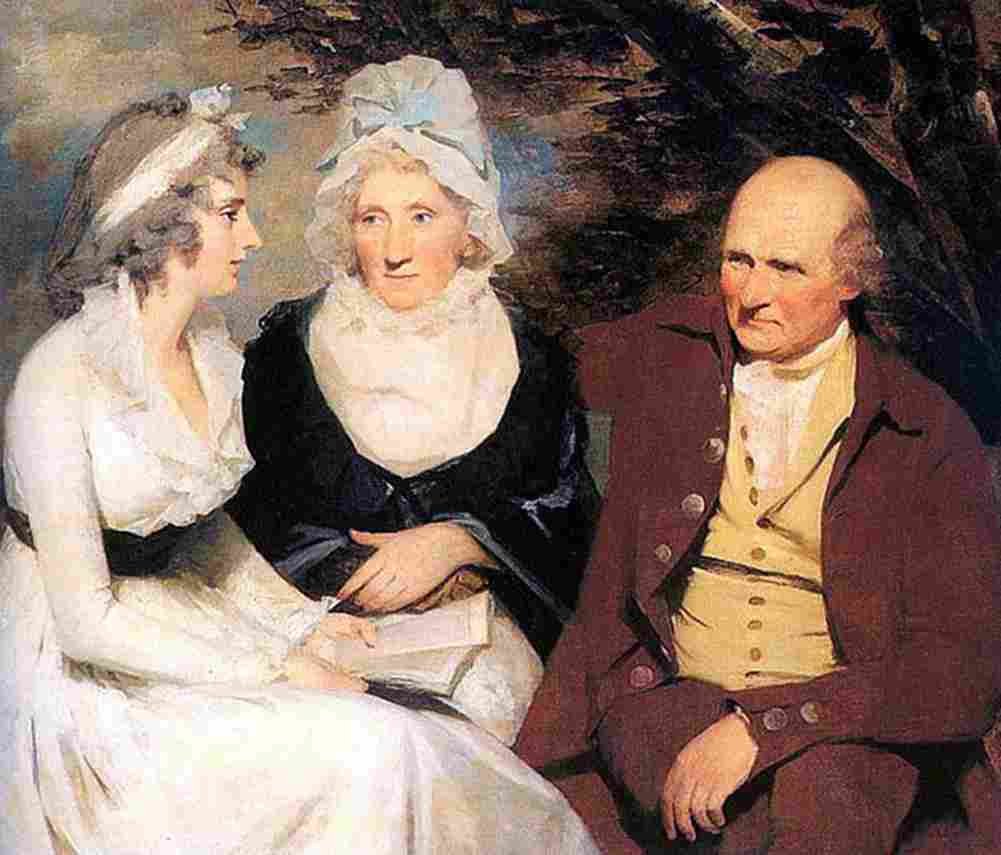 raeburn John Johnstone of Alva with his Sister and Niece Art A4 Photo Print