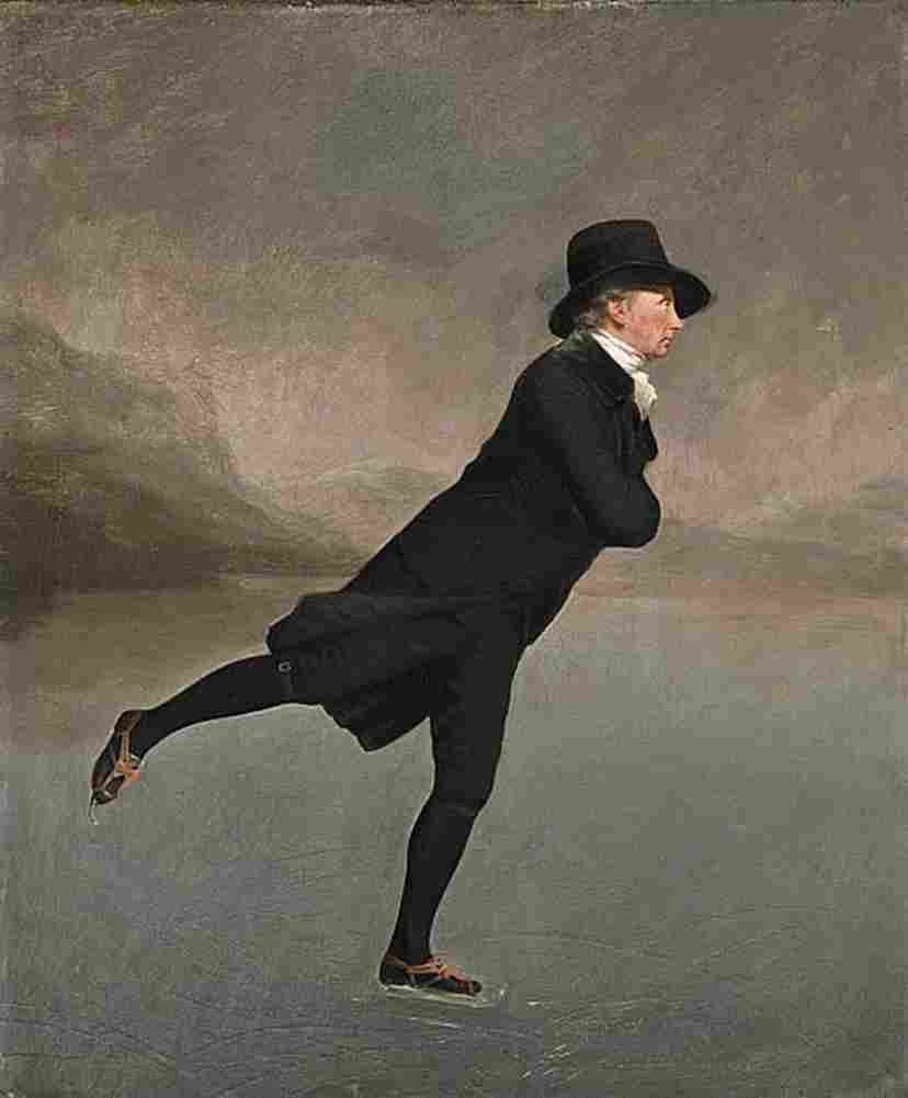 raeburn The Skating Minister Art A4 Photo Print