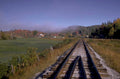 railroad autumn landscape 1980s 1990s A4 Photo Print