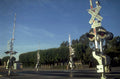 railroad crossing sign 1980s 1990s A4 Photo Print