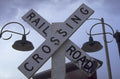 rails crossing signs 1980s 1990s A4 Photo Print