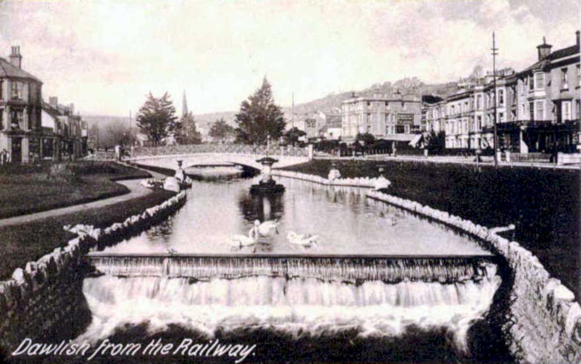 railway canal townVintage 1880s 1900s A4 Photo Print