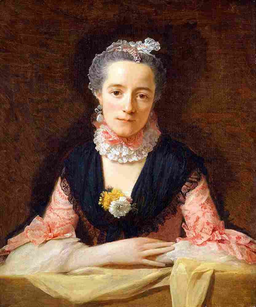 ramsay Lady in a Pink Silk Dress Art A4 Photo Print