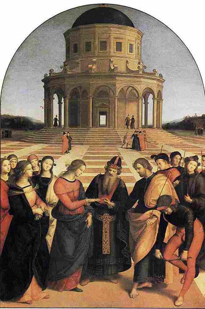 rap Betrothal of the Virgin Raphael Art A4 Photo Print
