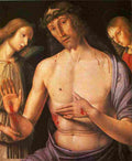 rap Christ Supported by Two Angels Art A4 Photo Print