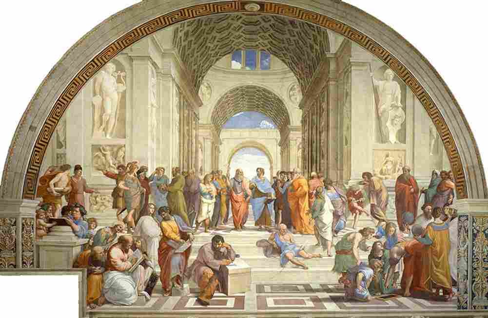 rap School of Athens Art A4 Photo Print