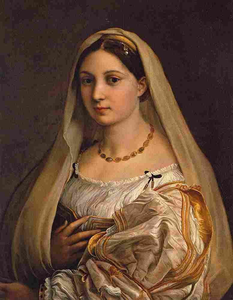raphael woman with a veil Art A4 Photo Print