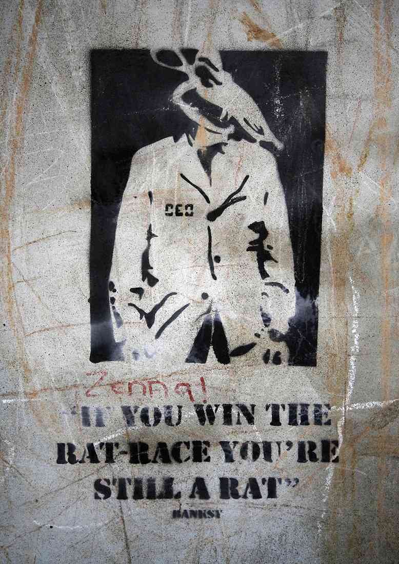 rat race A4 Photo Print