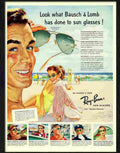 ray ban sunglasses 1950s Advert A4 Photo Print