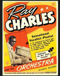 ray charles rock n roll concert poster 1950s Advert A4 Photo Print