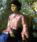 red Jeanne Chaire Art A4 Photo Print