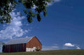 red barn farm 1980s 1990s A4 Photo Print