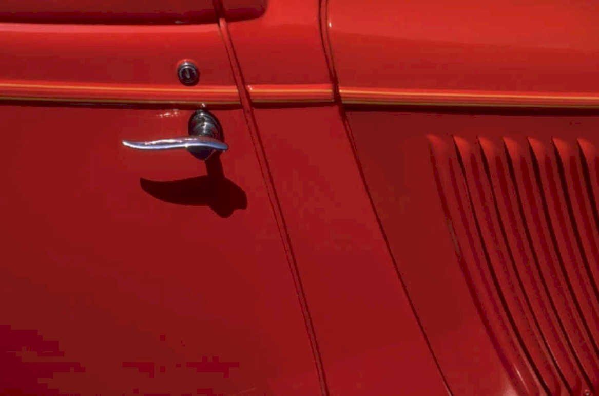 red car door 1980s 1990s A4 Photo Print