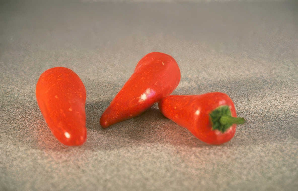 red chili peppers 2 Vintage A4 Photo Print