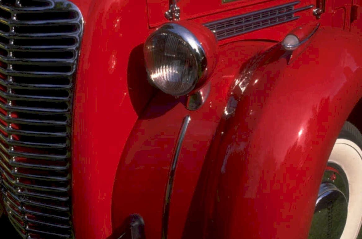 red hudson terraplane 1980s 1990s A4 Photo Print