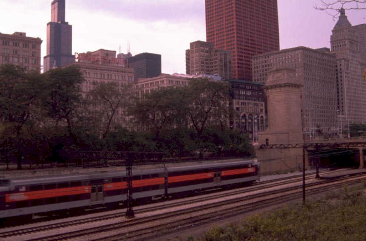 red line chicago 1980s 1990s A4 Photo Print