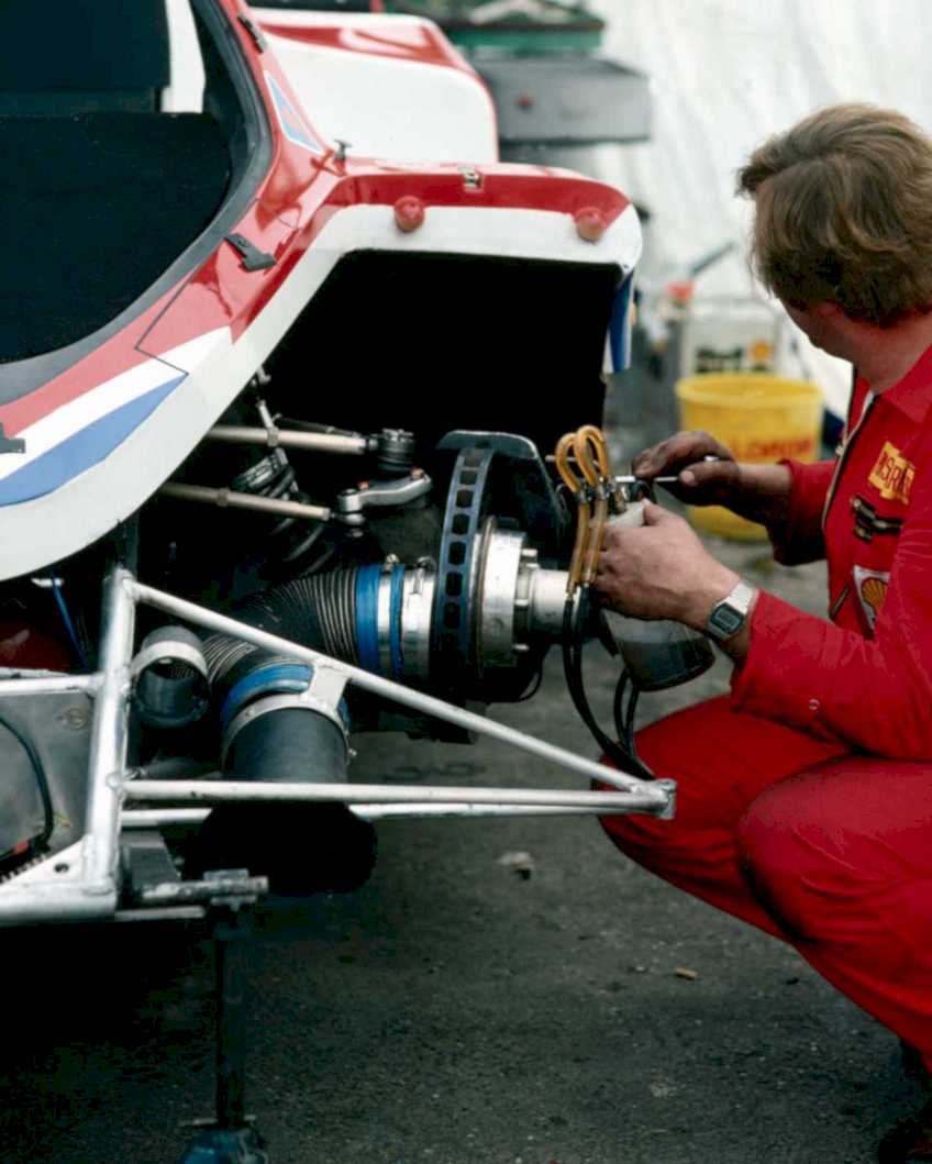 red mclaren turbo1980s 1990s A4 Photo Print