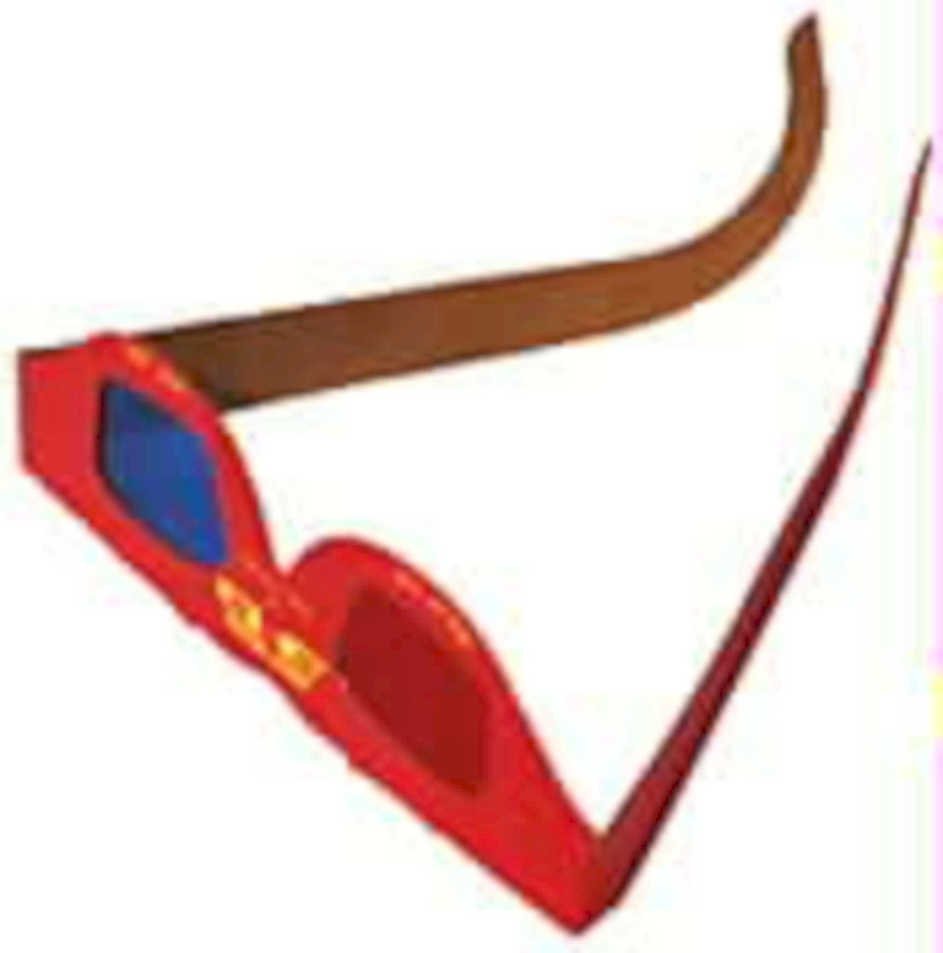 red polarized glasses1980s 1990s A4 Photo Print