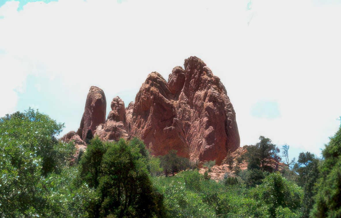red rock canyon 13 Vintage A4 Photo Print