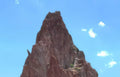 red rock mountain Vintage A4 Photo Print