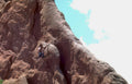 red rocks climb Vintage A4 Photo Print