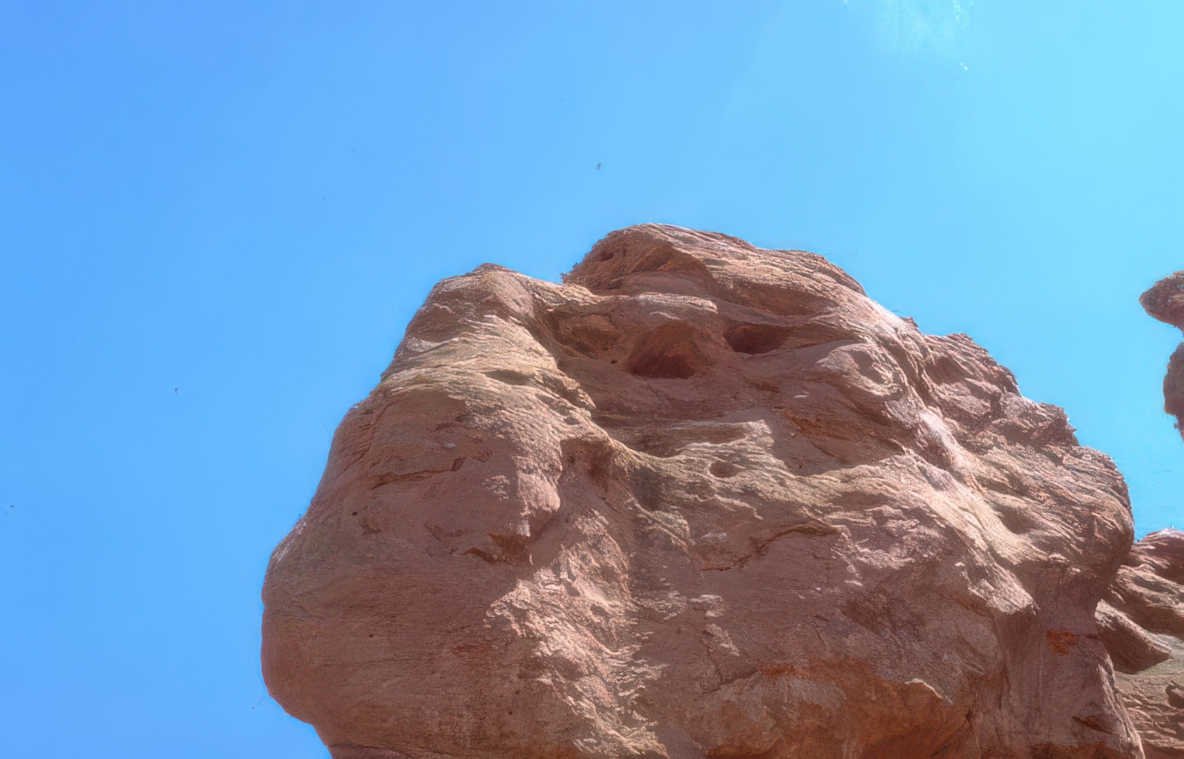 red sandstone peak Vintage A4 Photo Print