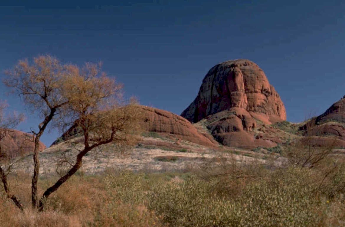 red sandstone scape 1980s 1990s A4 Photo Print