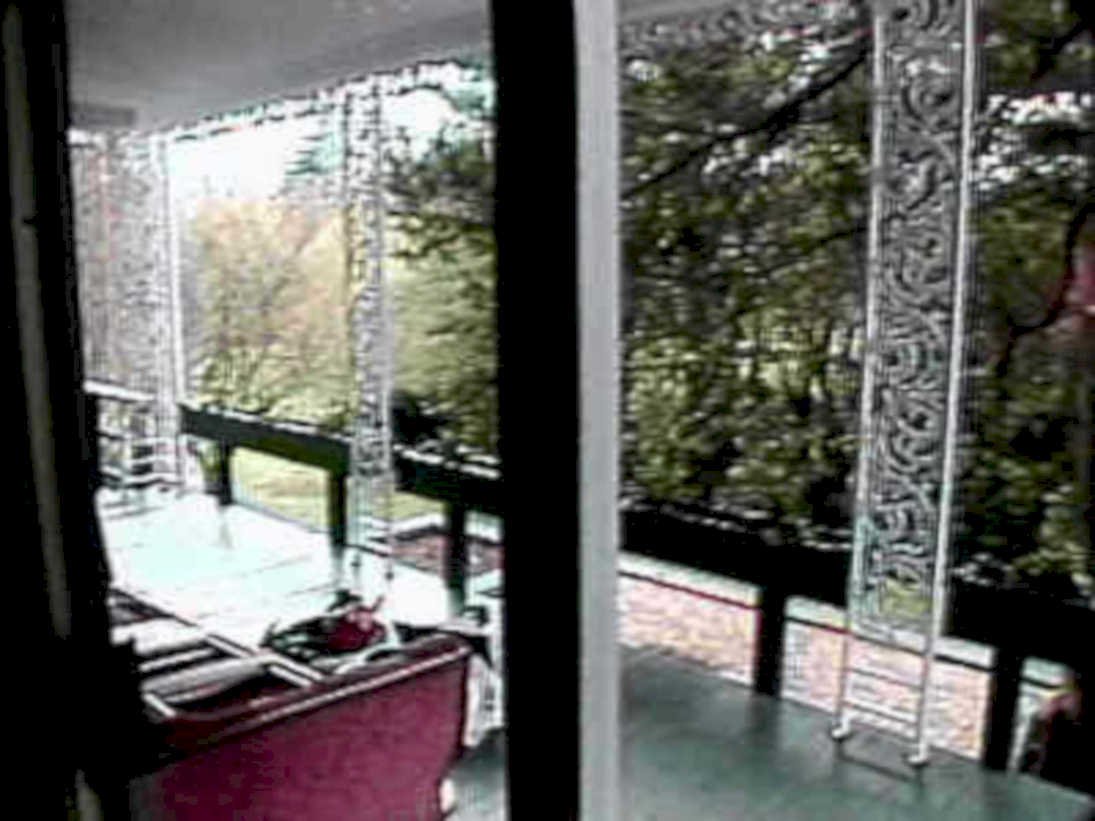 red sofa terrace1980s 1990s A4 Photo Print
