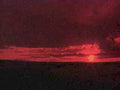 red sunset horizon1980s 1990s A4 Photo Print