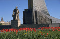 red tulips monument 1980s 1990s A4 Photo Print