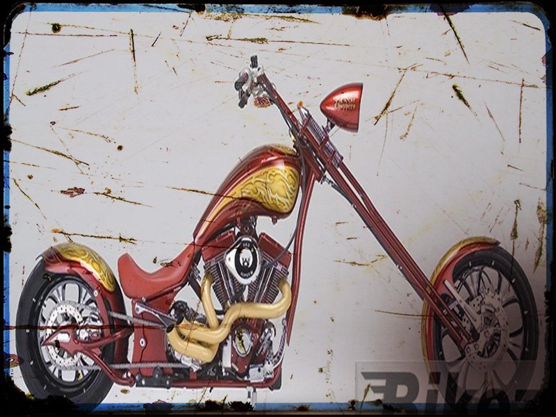 redemption 111 efi Big Bear Choppers A4 Photo Print Motorbike Vintage Aged