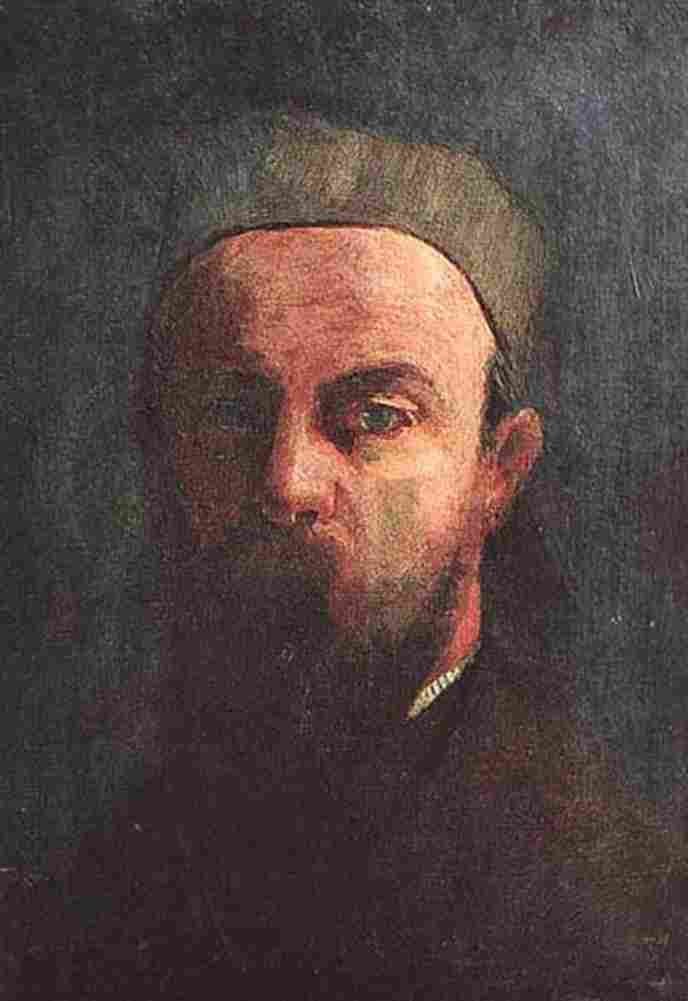 redon Self Portrait Art A4 Photo Print