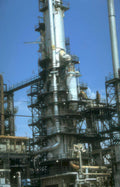 refinery column smoke Vintage A4 Photo Print