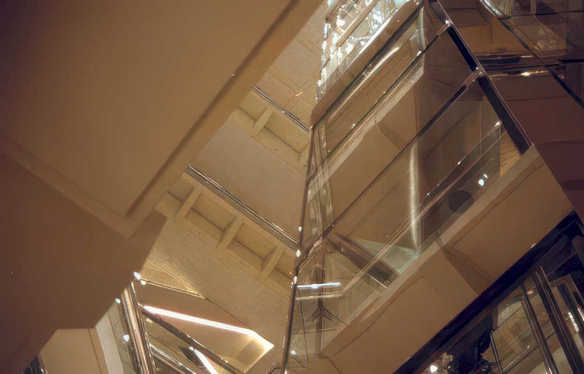 reflective panels hotel Vintage A4 Photo Print