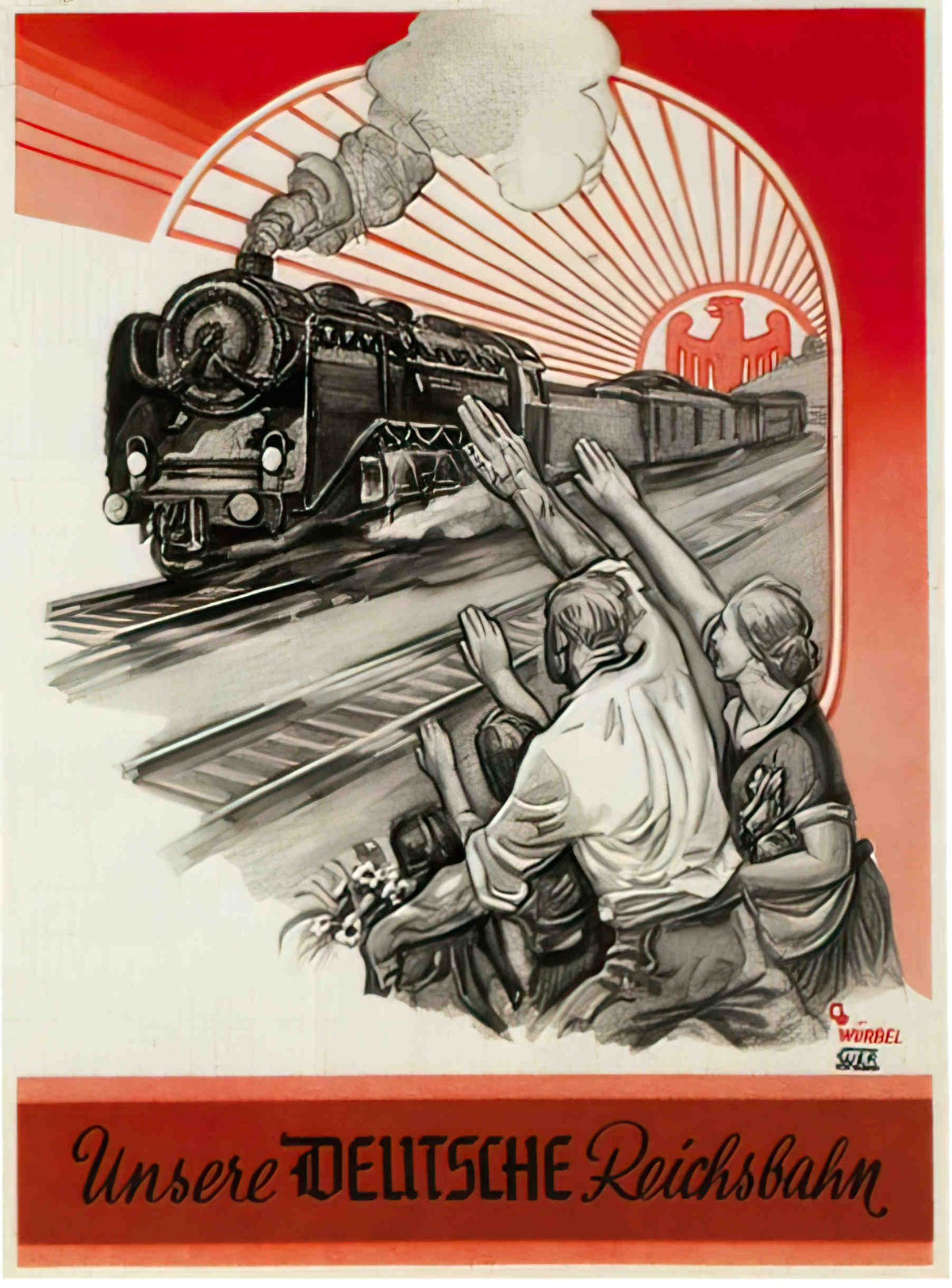 reichsbahn Advert A4 Photo Print