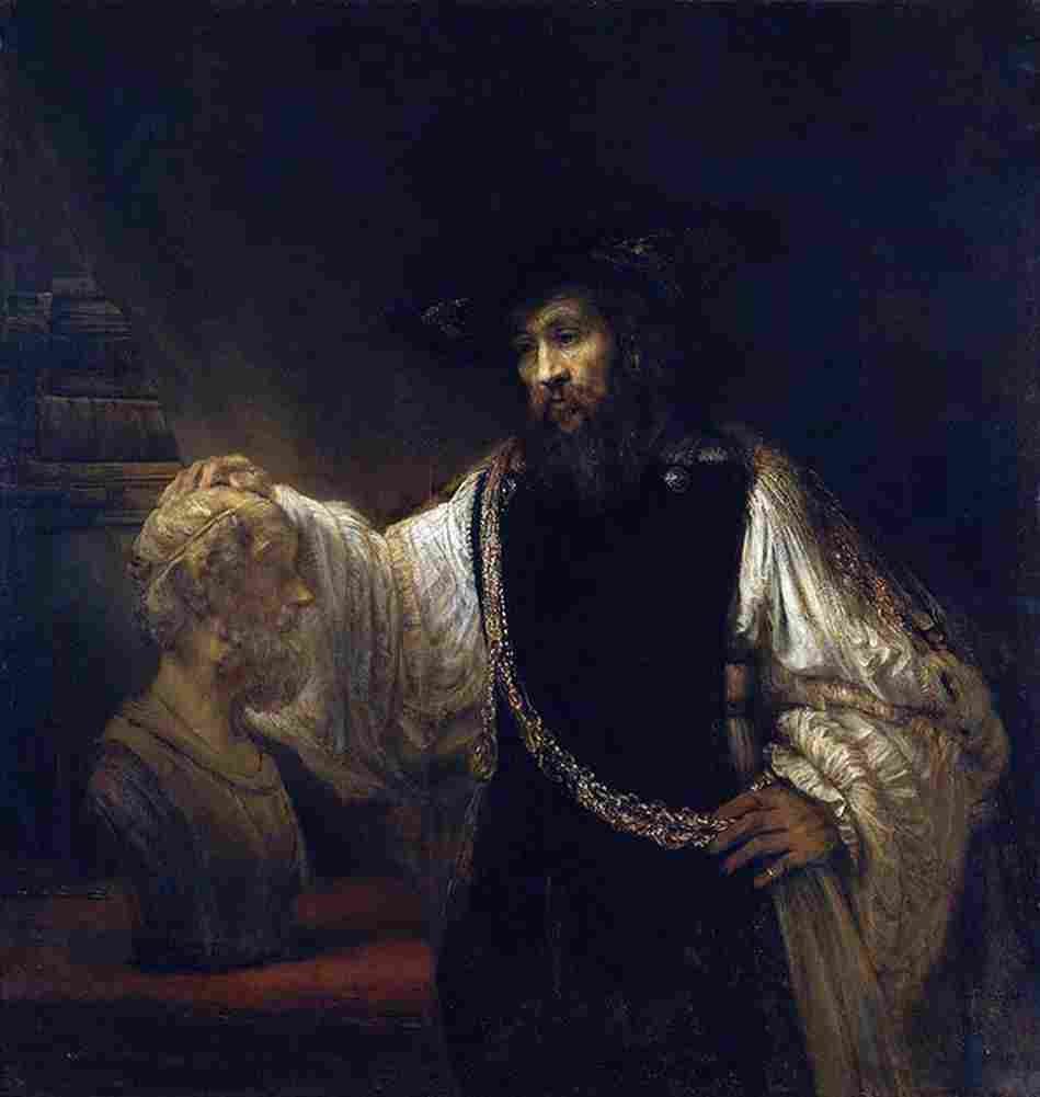 rem Aristotle Contemplating a Bust of Homer Art A4 Photo Print