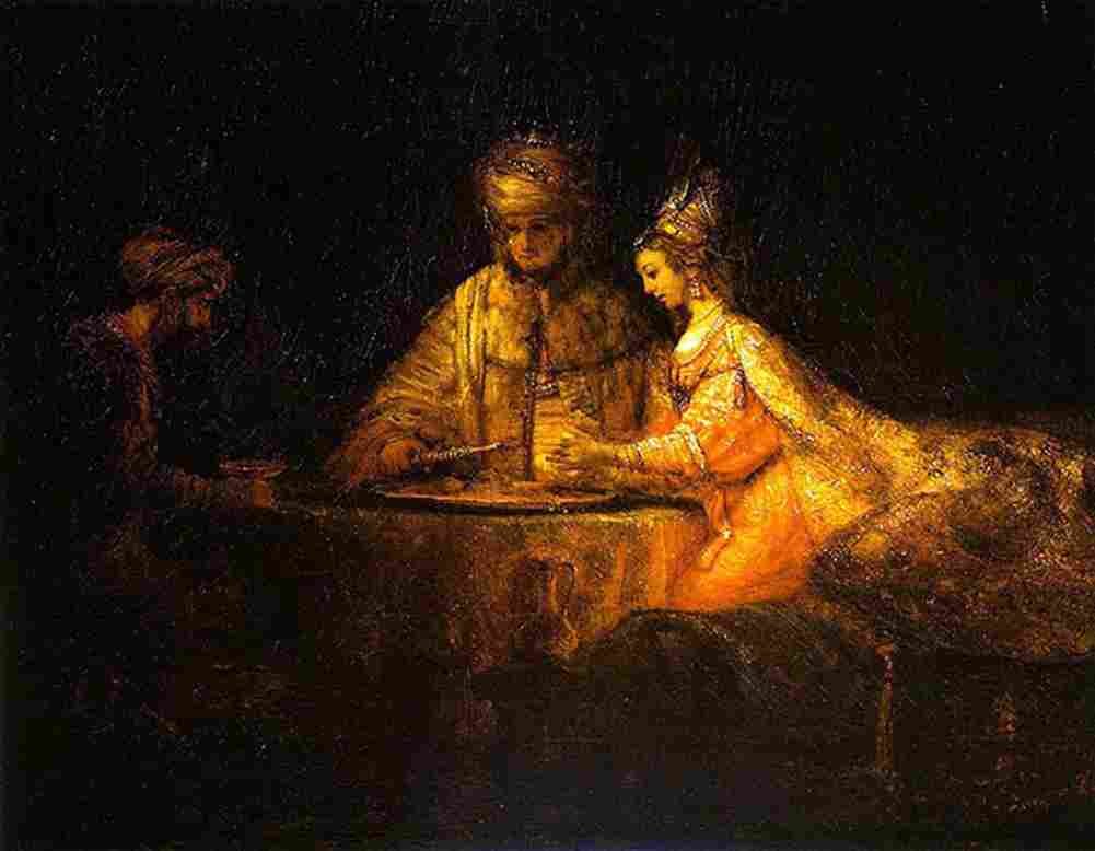 rem Assuerus Haman and Esther Art A4 Photo Print
