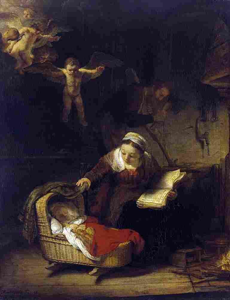rem Holy Family Art A4 Photo Print