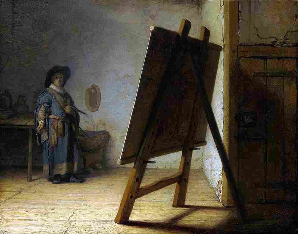 rem The Artist in his Studio Art A4 Photo Print
