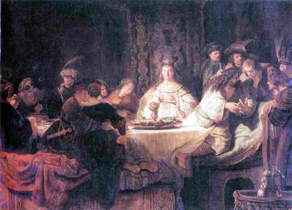 rembrandt wedding of samson Art A4 Photo Print