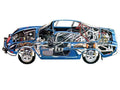 renault alpine a110 rally car 1973 cutaway A4 Photo Print