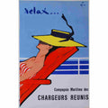 rene gruau chargeurs reunis vers 1950 2 Advert A4 Photo Print