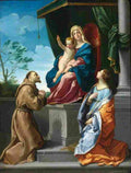 reni the virgin and child enthroned with saints francis and catherine Art A4 Photo Print