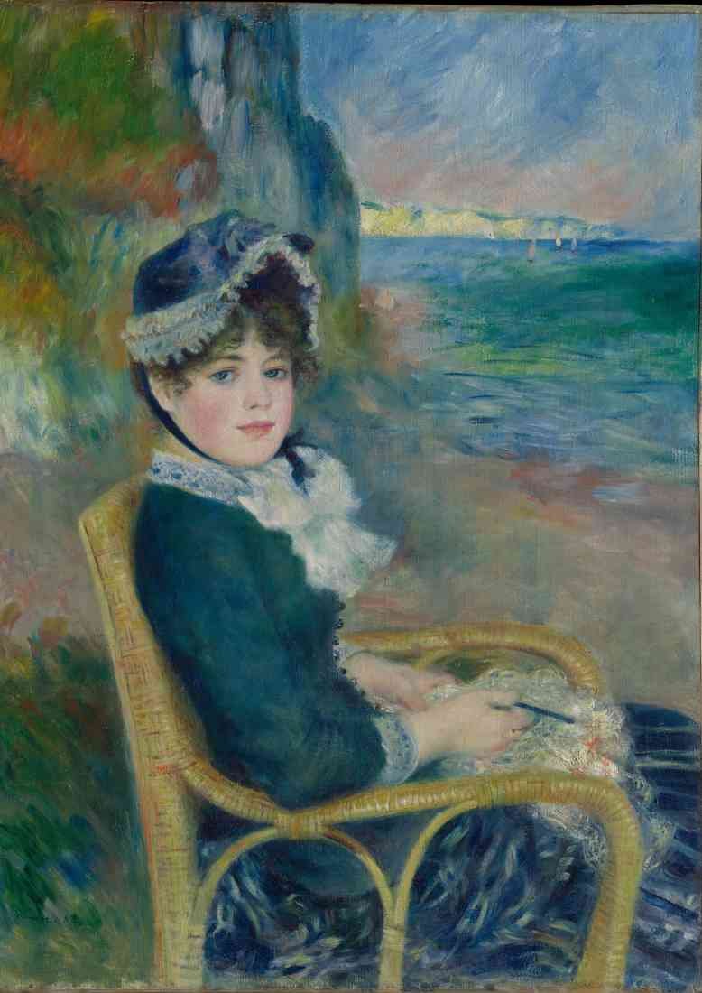 renoir By the Seashore 2 crop A4 Photo Print