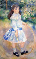 renoir Girl with a Hoop Art A4 Photo Print