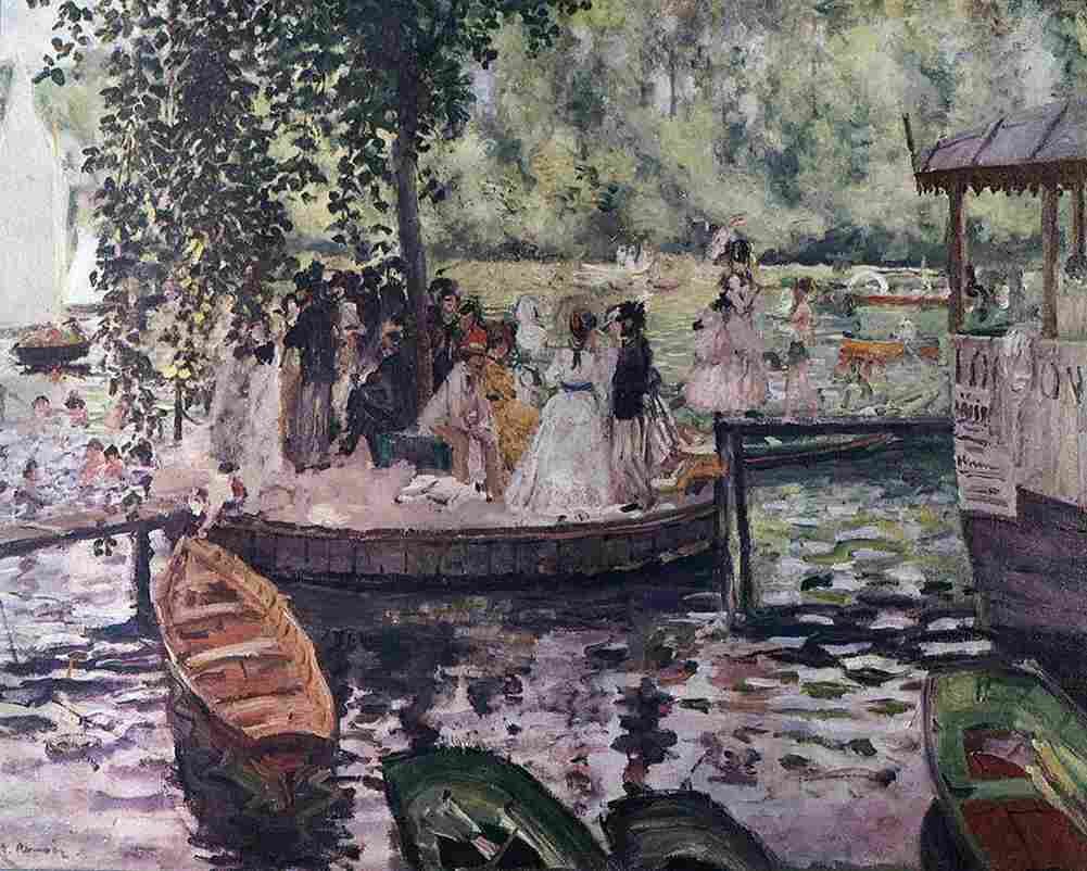 renoir La Grenouillere Art A4 Photo Print